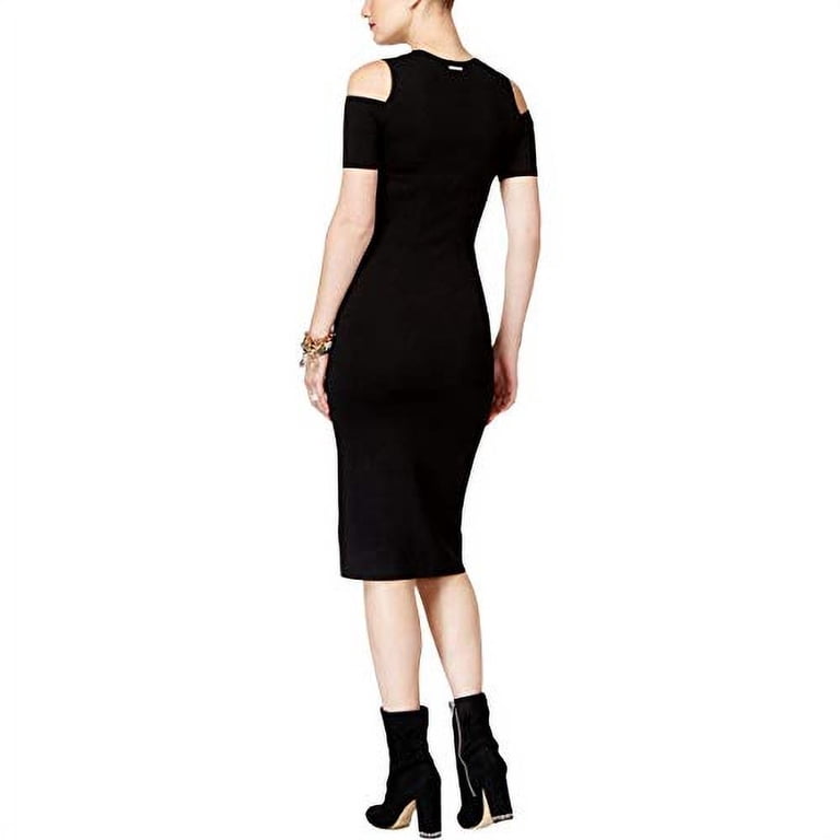 Michael Michael Kors, Stretch-Viscose Peekaboo Midi Dress, Black, XXS