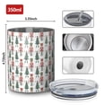 thumbnail image 4 of 12oz Coffee Tumblers White Christmas Nutcracker Pattern Stainless Steel Vacuum Insulated Travel Tumbler Coffee Cups Mug with Lid and Straw with Cleaning Brush for Cold & Hot Drinks, 4 of 5
