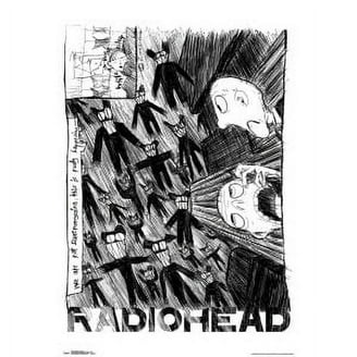 Radiohead - Scribble Wall Poster with Magnetic Frame, 22.375