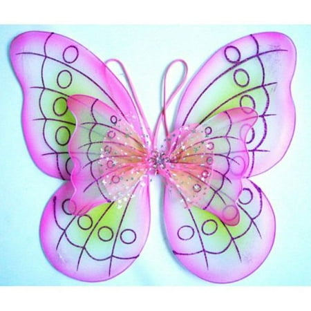 Double Layer Pixie Butterfly Fairy Wings Dress Up Costume -