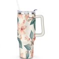 thumbnail image 2 of Cup with Handle and Straws 40 oz Insulated Abstract Modern Oil Painting Travel Coffee Mug Birthday Present for Women Girls Daughter Mom Gifts for Him/Her Coffee Mugs, 2 of 7