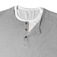 thumbnail image 7 of GEWSEY Mens Short Sleeve Shirts Casual Cotton Summer Slim Fit Waffle T-Shirts (Light Gray, XL), 7 of 7