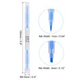 thumbnail image 2 of Unique Bargains Highlighter Pen Double Ended Broad and Fine Tips Highlighter Blue 10 Pack, 2 of 6