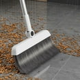 thumbnail image 6 of Broom with Dustpan Combo Set, Floor Scrub Brush, 3 in 1 for Sweeping Indoor and Push Broom Outdoor, Self-Cleaning with Dustpan Teeth for Bathroom Kitchen, 6 of 6
