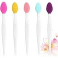 thumbnail image 4 of 5PCS Lip Brush Tool Double-Sided SiliconeNose Brush Tool Nose Blackhead Clean Lip Scrubber Tool, 4 of 5