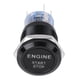 thumbnail image 1 of Interruptor de encendido, botón de motor de automóvil LED blanco de 12 V Botón de arranque del motor Durabilidad extendida, 1 of 9