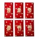 thumbnail image 4 of 6 sobres rojos del año Nuevo Lunar chino, paquete rojo del año del Dragón, sobres para tarjetas de felicitación, bolsillo rojo Hong Bao para festival , estilo c Macarena Sobres rojos, 4 of 7