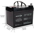 thumbnail image 2 of Golf Technologies Freedom 2000 - 12V 35AmpH NB U1 Bright Way Group Battery, 2 of 7