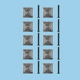 thumbnail image 2 of Renovators Supply Square Iron Kitchen Cabinet Knob Pull Decorative Maze Style Pewter Finish Small Vintage Metal Knobs for Cupboard or Drawer Pull Handle w/Screws Pack of 10, 2 of 2
