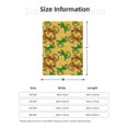 thumbnail image 4 of Throw Blanket for Couch Sofa and Bed, Tropical Funny Lizard Yellow Super Soft Plush Throw Blanket, Fuzzy Cuteness Comfy Warm Washable Flannel Blanket & Throws for All Season 40"x30", 4 of 5