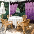 thumbnail image 4 of Outdoor Curtains for Patio Waterproof, Purple Geometric Outdoor Privacy Panels Grommet, Ombre Modern Abstract Art Blackout Outside Curtains for Porch/Cabana/Pergola/Gazebo 54"x84", 2 Panels, 4 of 8