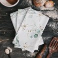 thumbnail image 3 of Green Leaf Eucalyptus Plant Kitchen Towel Cleaning Cloth Microfiber Soft Household Super Absorbent Dish Washing Cloth, 3 of 6
