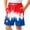 Red-2, variant on Boys Swim Trunks American Flag Ice Print Drawstring Waist Board Shorts Relaxed Summer Beach Swimwear Red 13-14 Years