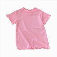 thumbnail image 4 of KPOPLK T-Shirt for Toddler Girls Kids Cute Graphic T-Shirt Summer Casual Short Sleeve Tees Tops 1-11Years Size 18-24 Months,Pink, 4 of 7