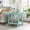 Teal, variant on YINGYUE Athens Modern Replicated Wood Storage End Table with Lower Shelf, Charcoal Finish Splayed Leg Side Table 24x22x23 Inch