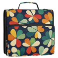 thumbnail image 5 of FORMRS Zipper Binder with Shoulder Strap 2-inch Ring 500 Sheet Capacity File Bag, Green Clover Pattern, 5 of 5