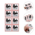 thumbnail image 2 of KAKOWELY 100pcs Lithium Batteries Transport Safety Labels Adhesive Warning Decals Stickers for Shipping and Packaging Waterproof Battery Safety Caution Labels,3.94X"X3.94"（LxW）, 2 of 4