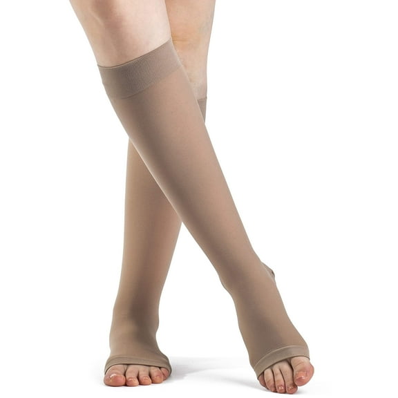 Sigvaris Dynaven 971 Access 15-20 mmHg Open Toe Knee High Compression Stockings Crispa XS Short