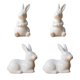 thumbnail image 1 of Rabbit Figurine Sculpture,Ceramic Rabbit Figurine Statue Home Desktop Decor,Spring Easter Bunny Figurine Sculpture Decoration,Miniature Office Rabbit Statue Table Centerpiece,Bookshelf White, 1 of 9
