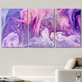 thumbnail image 2 of wall26 Canvas Print Wall Art Set Swirling Purple &amp; Pink 70s Paint Strokes Abstract Shapes Illustrations Modern Art Bohemian Colorful Multicolor for Living Room, Bedroom, Office - 24"x36&quot, 2 of 7