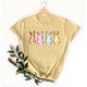 thumbnail image 4 of Mujeres Manga Corta de Verano Tops Pascua Impresa Cuello Redondo, Blusa de Moda Casual para la Primavera, 4 of 4