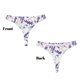 thumbnail image 3 of Balery Lavender Flowers Tangas de Algodón para Mujer con Estampado – Ropa Interior Sexy, Transpirable, G-string-3X-Large, 3 of 6