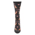 thumbnail image 2 of MeMoi Noodle Kiss Bamboo Blend Crew Sock - Womens - Female, 9-11, Dark Gray Heather, 2 of 3