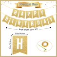 thumbnail image 4 of Banderín de cumpleaños Pretyps dorado con purpurina para decoración de fiestas, 4 of 8