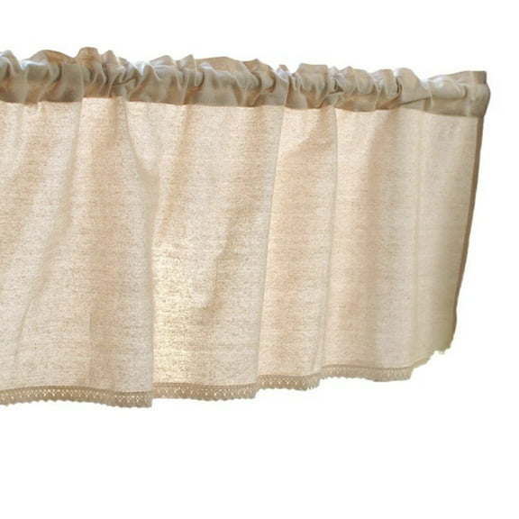 Beige Cotton And Linen Half Curtain Stylish Minimalist For Window And Door Decor