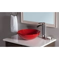 thumbnail image 3 of Novatto TIG-8305 Évier en Verre Rouge ROSSO 16.5 in. Rond, 3 of 5