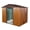 Coffee, variant on CarButler 8x6ft Metal Outdoor Storage Shed with Window and Lockable Sliding Doors for Garden Backyard Patio Lawn Gray