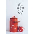 thumbnail image 2 of Gingerbread Girl Biscuit Ginger Bread Man Cartoon Wall Sticker Art Decal for Girls Boys Room Bedroom Nursery Kindergarten House Fun Home Decor Stickers Wall Art Vinyl Decoration Size (10x8 inch), 2 of 3