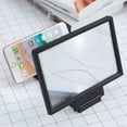thumbnail image 2 of Universal Screen Magnifier Cell Phone Movie Video Amplifier with Foldable Holder Stand (Black), 2 of 7