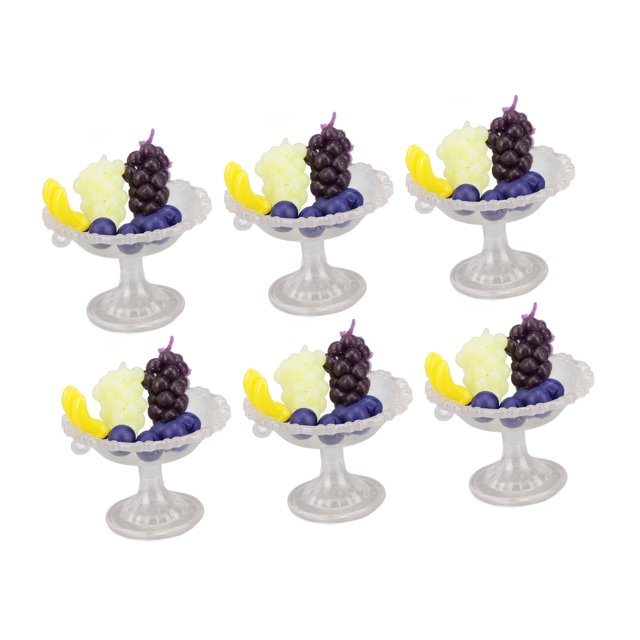Frutas para casa de muñecas, juego de frutas en miniatura realistas, accesorio de cocina para casa de muñecas con frutas en miniatura, rendimiento inigualable
