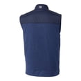 thumbnail image 3 of Men's Cutter & Buck  Navy Binghamton Rumble Ponies Stealth Hybrid Quilted Full-Zip Windbreaker Vest, 3 of 3