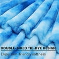 thumbnail image 3 of Blanket Cozy Soft Blue Tie Dye Blanket - Throw 50" x 70", 3 of 5