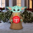 thumbnail image 2 of 3.5-ft Lighted Star Wars Mandalorian The Child Christmas Inflatable by Gemmy, 2 of 2