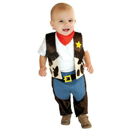 Boys Mullin Square Halloween Costume : Little Cowboy Infant Costume 6-18