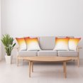 thumbnail image 4 of Ambesonne Modern Throw Pillow Cover 4 Pack, Digital Retro Triangle, 20", Orange Yellow Cream, 4 of 6