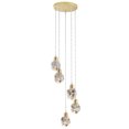 thumbnail image 2 of Lite Source Ls-18829 Dodson 10" Wide 5 Light Led Crystal Pendant - Brass, 2 of 2