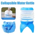 thumbnail image 4 of Seau Pliant d'Extérieur avec Robinet, Contenant d'Eau Rétractable et Rabattable pour Voiture, Grande Capacité Portable pour le Camping, la Pêche, le Jardinage, PVC Durable, 5 Gallons / 20 Litres, Bleu, 4 of 8