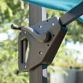 thumbnail image 6 of Furniture of America Keldon 10' Double Top Square Outdoor Umbrella, Teal, 6 of 9