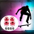 thumbnail image 3 of 4 Piezas 60mm Light Up Skateboard Longboard Ruedas Brillan en Noche 78A para Patinetas, Patinetas Accesorios Repuestos, Rueda Flash PU - rojo Sunnimix Rueda de patineta iluminada, 3 of 7