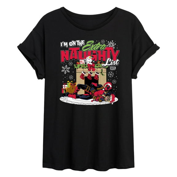 Marvel - Deadpool Extra Naughty - Women's Oversized Graphic T-Shirt
