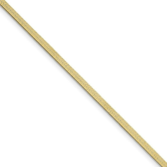 10k 3.0mm Silky Herringbone Chain Bracelet - 2.3 Grams - 7 Inch