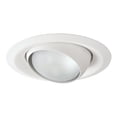 thumbnail image 1 of HALO 6130WH 6" White Adjustable Eyeball, Self Flanged Recessed Trim, White, 1 of 3