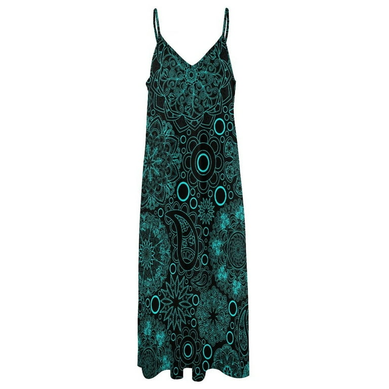 light blue patterned maxi dress Citra Sage Blue Floral Maxi Dress