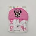 thumbnail image 1 of Disney Minnie Mouse Hooded Towel with 5 Piece Washcloth Set, Pink, 1 of 5