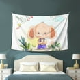 thumbnail image 3 of ZICANCN Funny Tapestry for Bedroom Aesthetic,Cartoon Elephant Plant Pattern Wall Tapestry for Living Room 60x40 Inches, 3 of 8