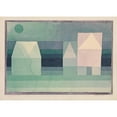 thumbnail image 2 of Paul Klee 14x11 Gold Ornate Wood Frame and Double Matted Museum Art Print Titled - Three Houses (1922), 2 of 4